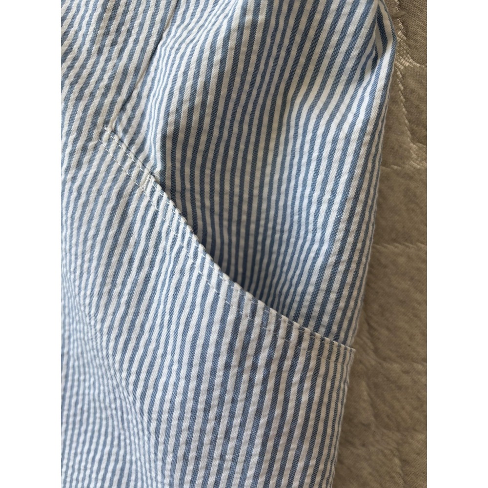 Lafayette 148 Dress Womens 4 Striped Belted Sleeveless Zip Pockets Summer Casual - Picture 4 of 8